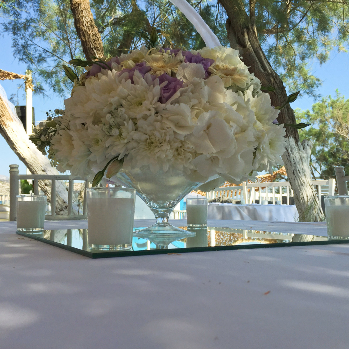 Wedding Reception Decoration Martini Glass