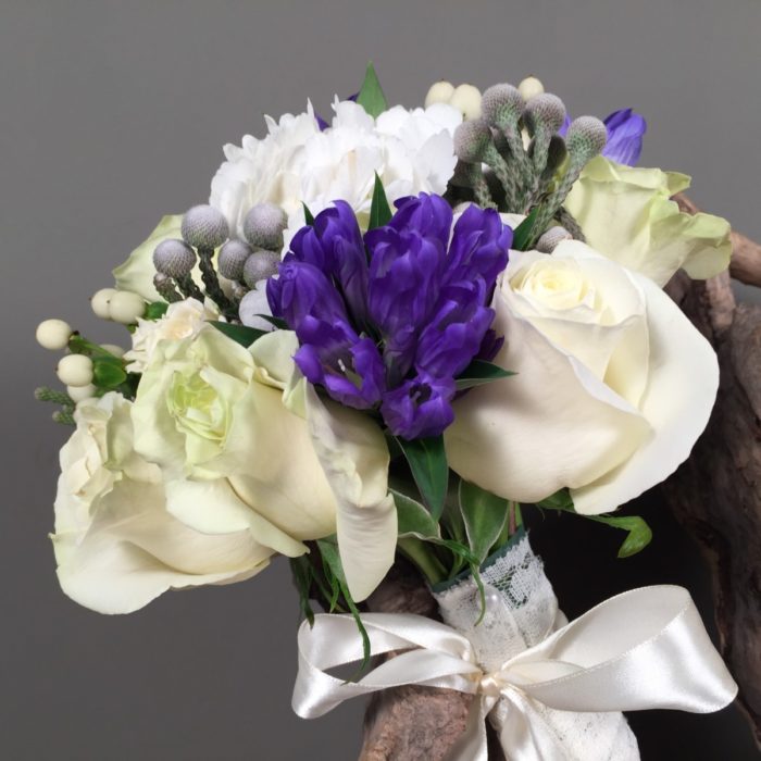 Bridal Bouquet Blue Iris