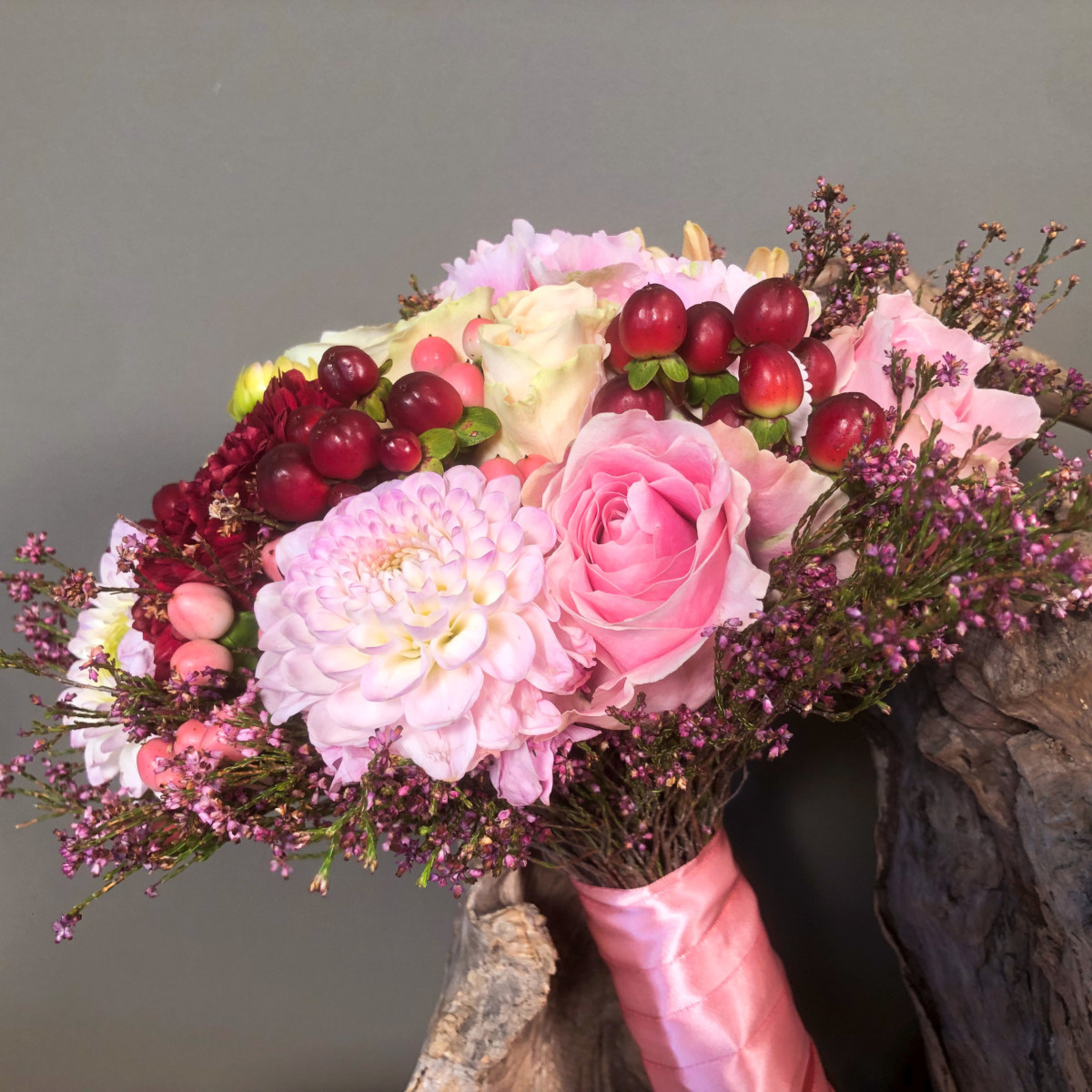 Bridal Bouquet Dahlias Hydrangeas