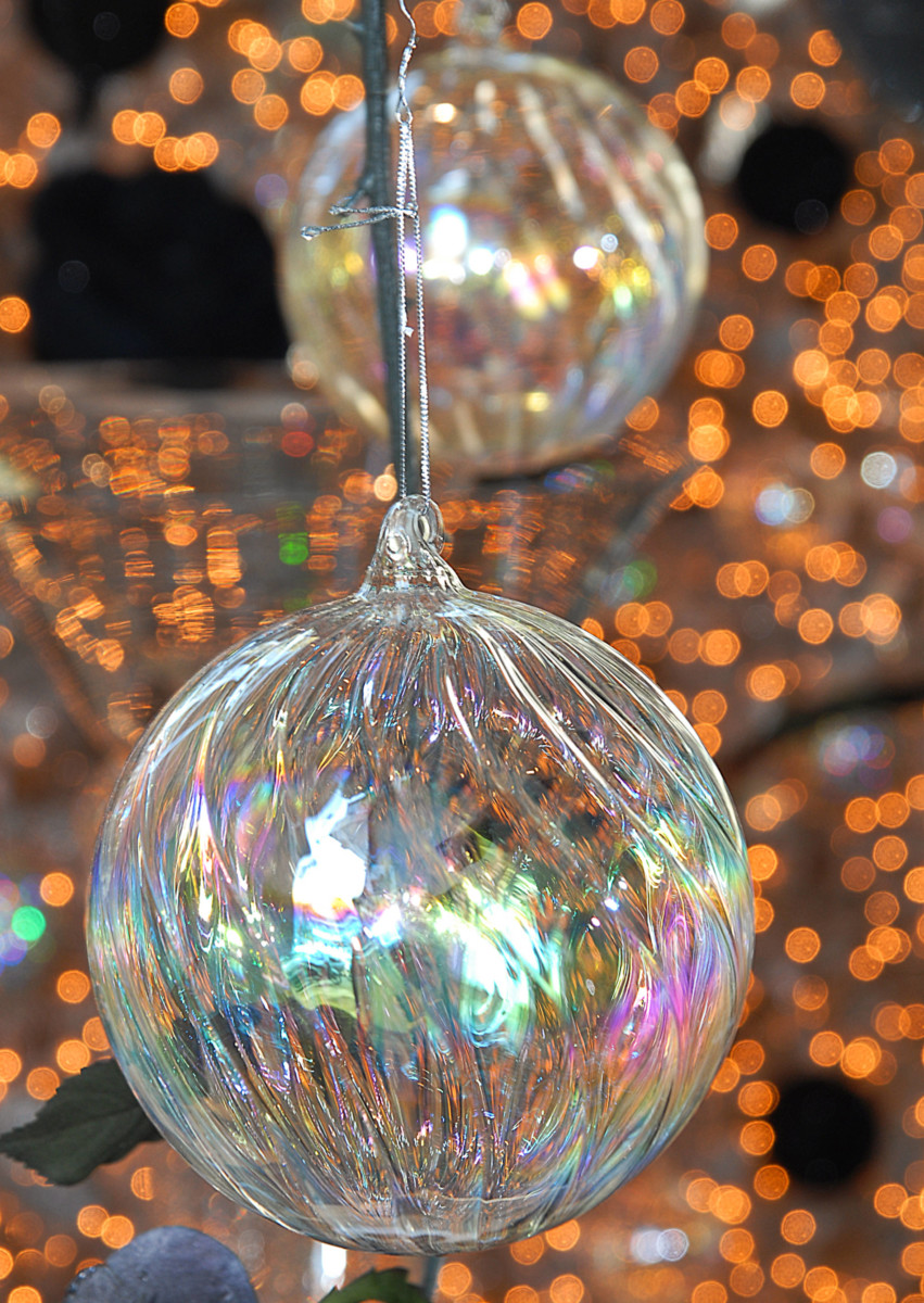 Christmas Ball Pearl Glass