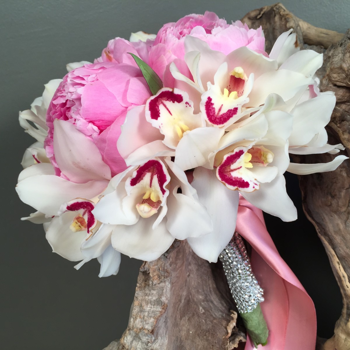 Bridal Bouquet Orchids & Peonies
