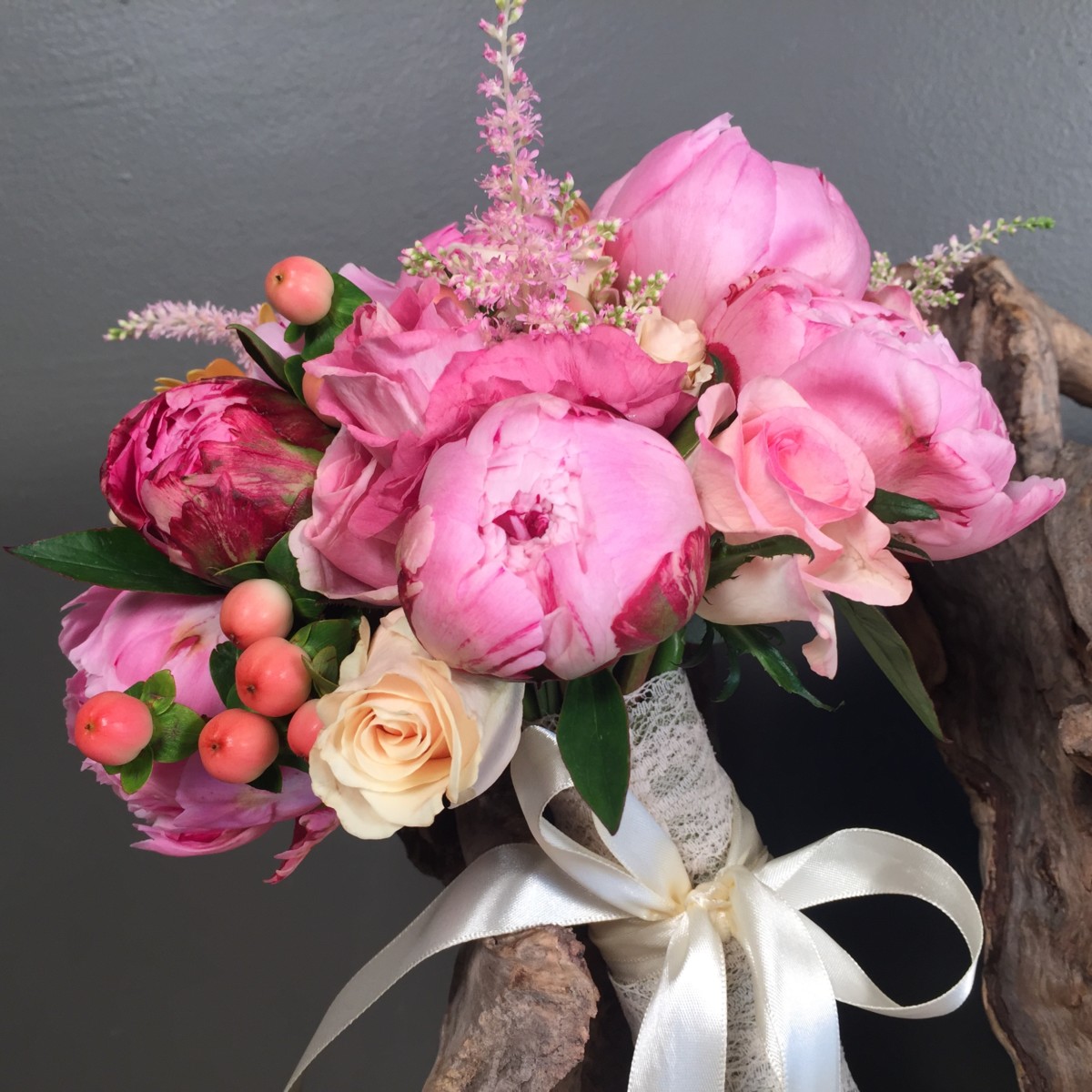 Bridal Bouquet Pink Astilbe
