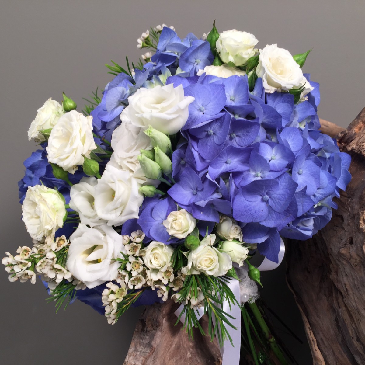 Bridal Bouquet Blue Hydrangeas