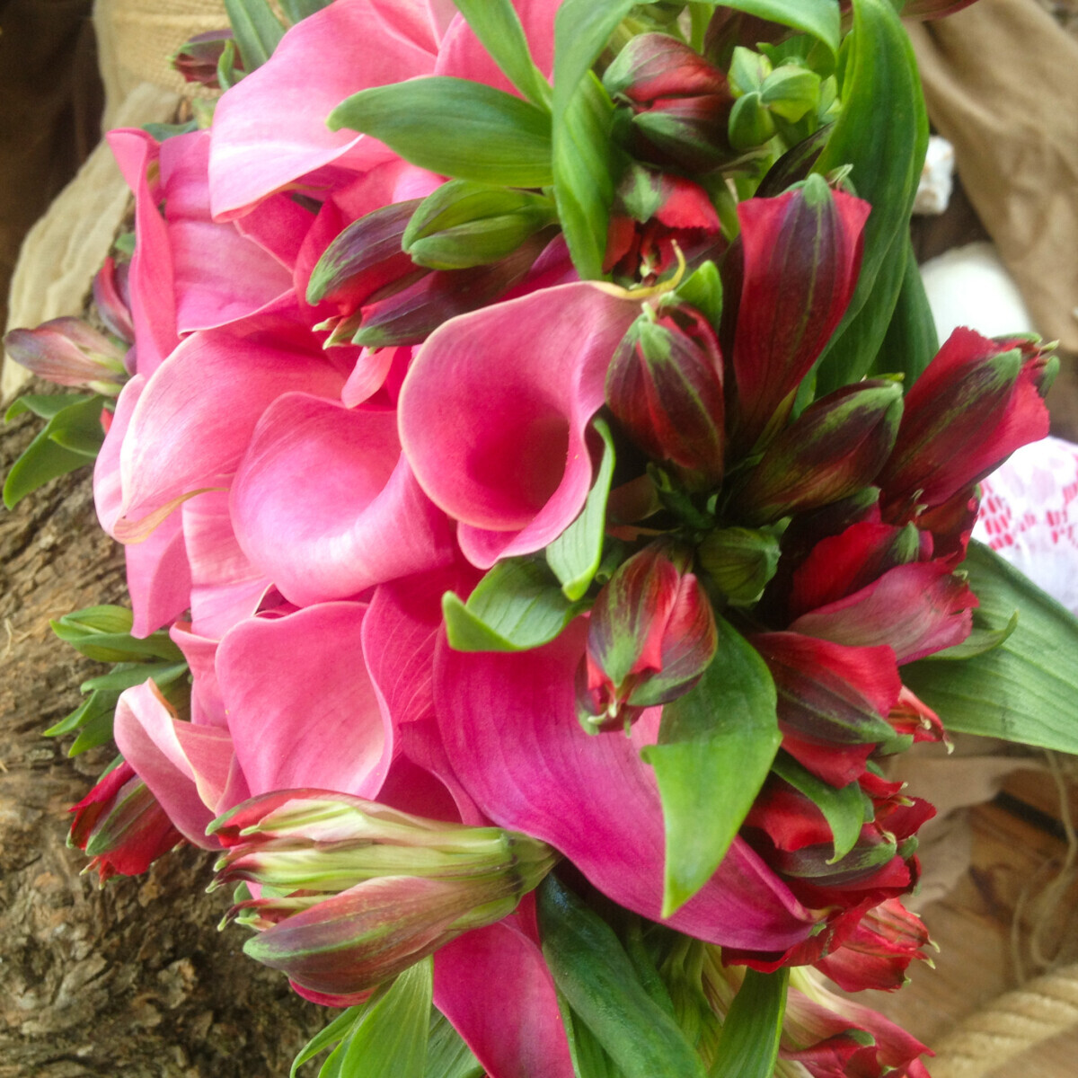 Bridal Bouquet Alstroemerias Callas