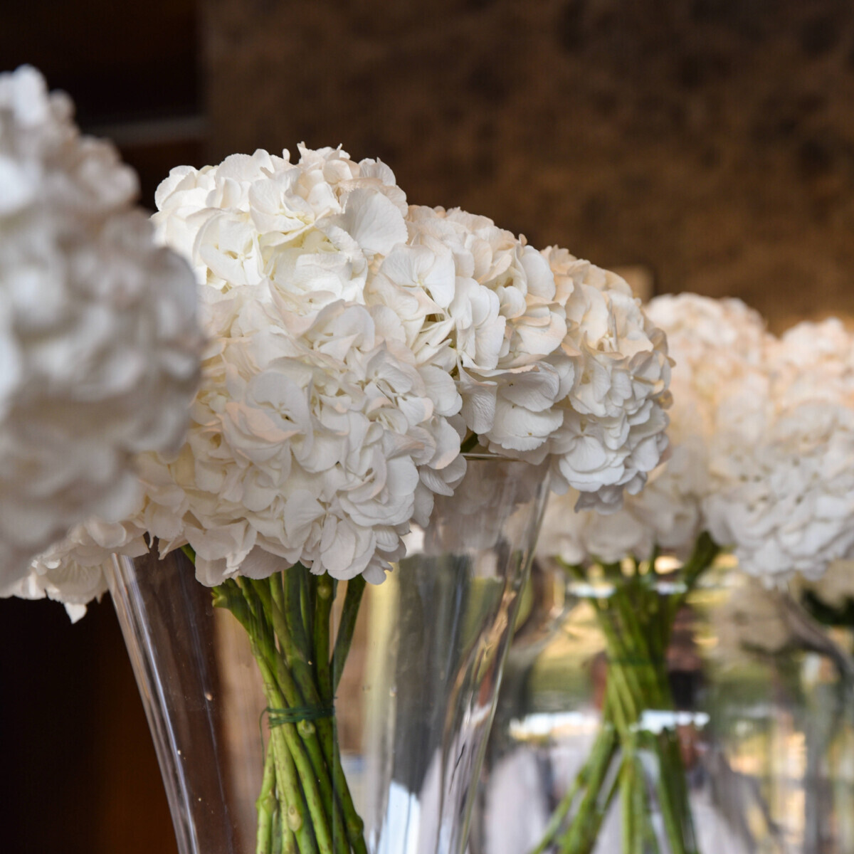 Wedding Reception Decoration Hydrangeas Bouquets