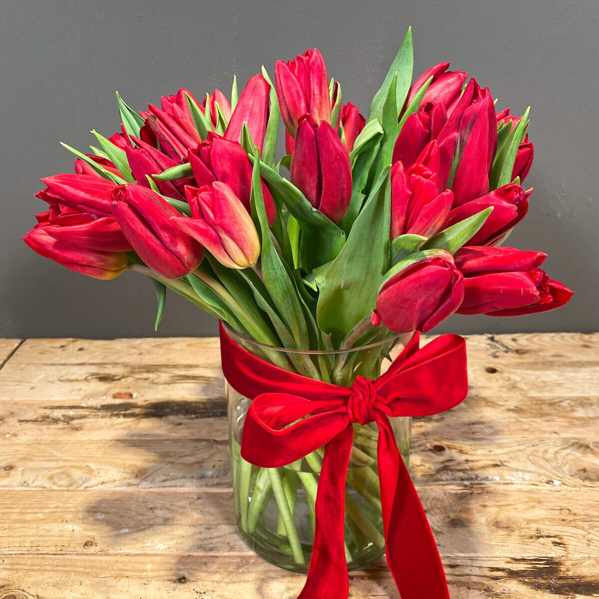 Bouquet Tulips Red Valentine