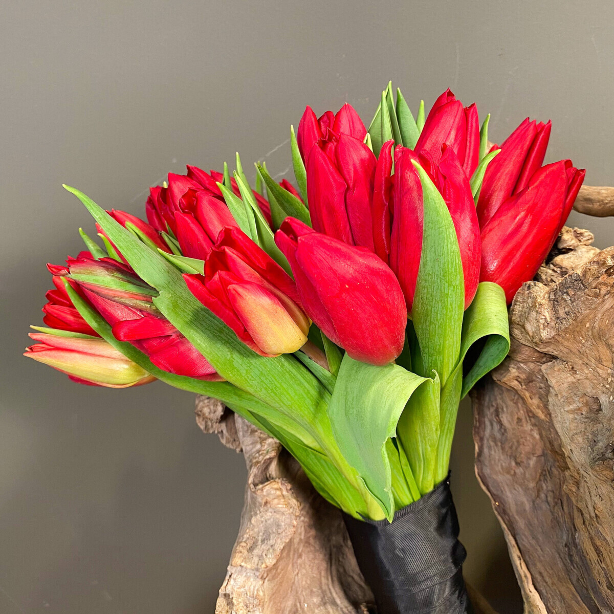 Bridal Wedding Bouquet Tulips Red