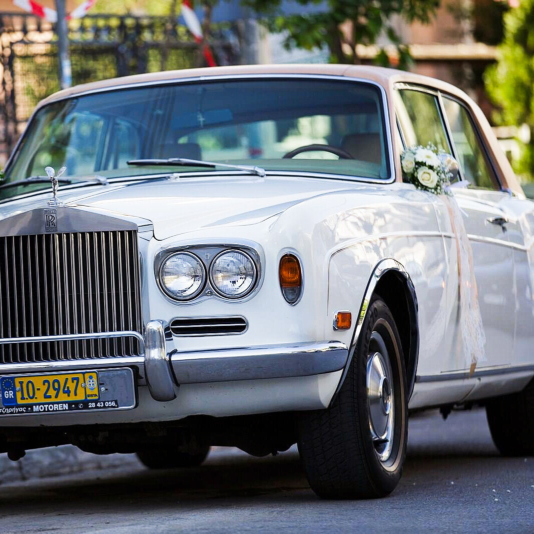Greek Wedding Car Decoration Rolls Royce